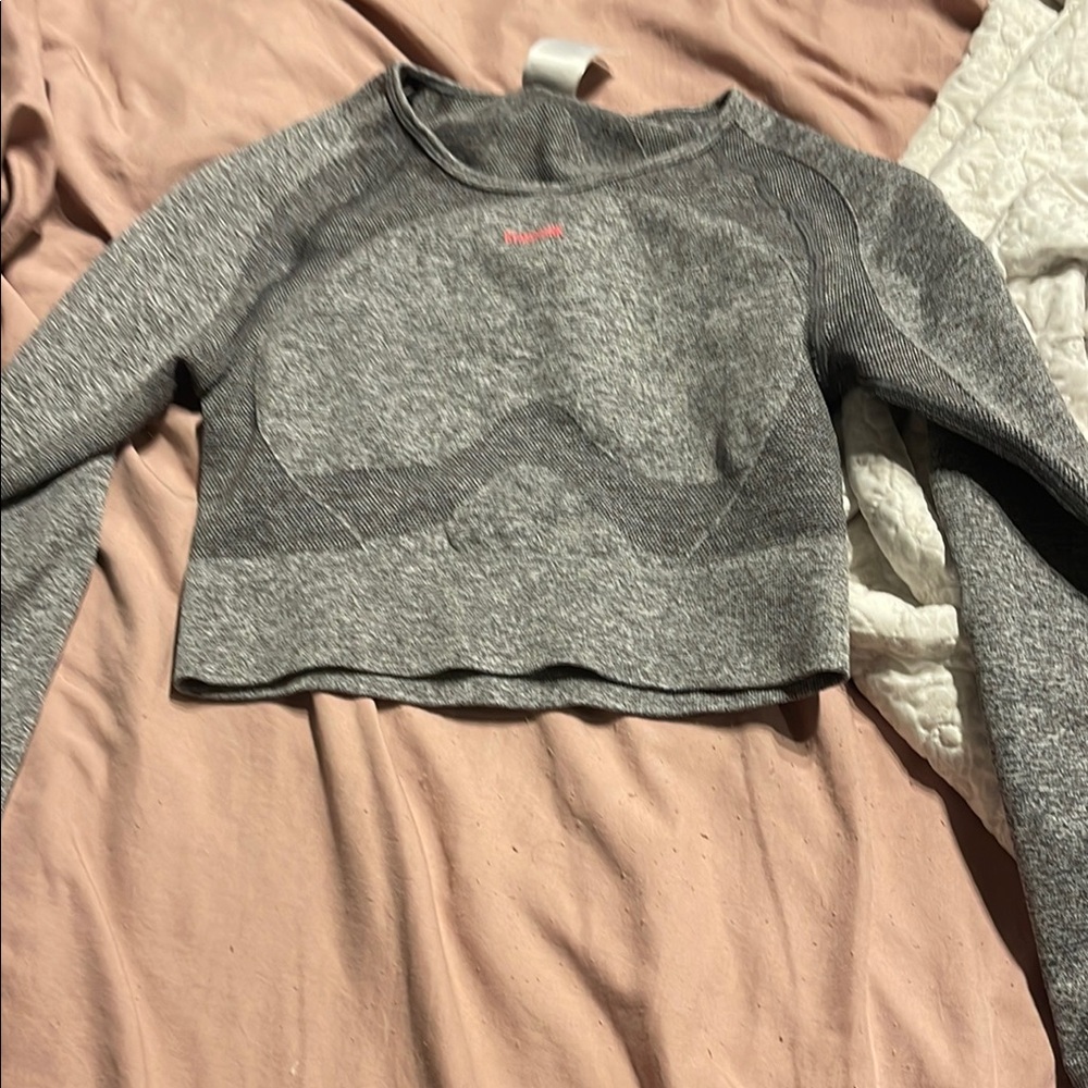 Gym shark Women's Gray Long Sleeve Top